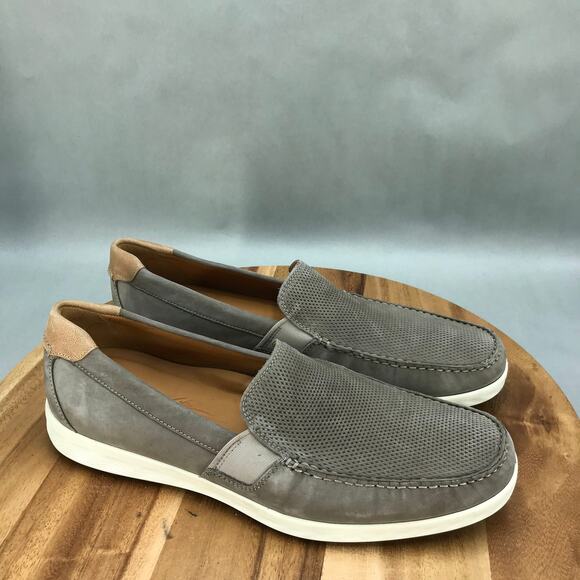 Ecco S Lite Mocs Mens 13 / 47 Green Shoes Slip On Summer Loafers - Picture 1 of 8